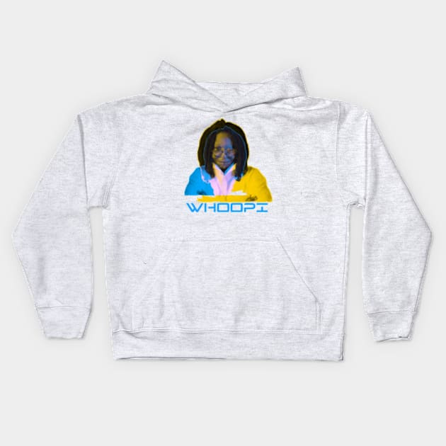 Whoopi Goldberg Kids Hoodie by KoumlisArt